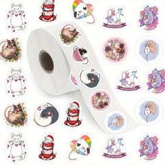500pcs Mouse Funny Stickers 10 Patterns