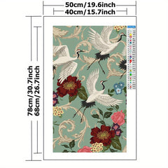 Cross Stitch Kit Dancing Crane Pattern 11CT DIY Embroidery Kit