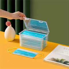 Face Mask Dispenser PP Hygiene Station With Cover High Clarity Mask Case