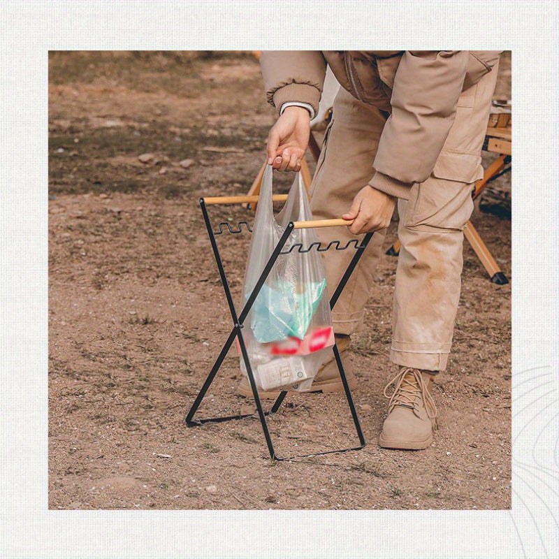 Foldable Camping Kitchen Debris Storage Rack