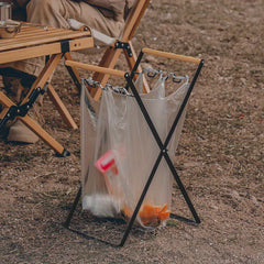 Foldable Camping Kitchen Debris Storage Rack