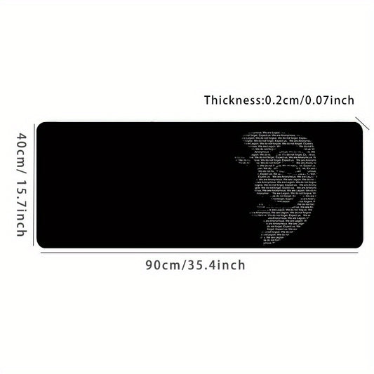 Alphabet Mask Mouse Pad Gaming Desk Mat Keyboard Pad Large