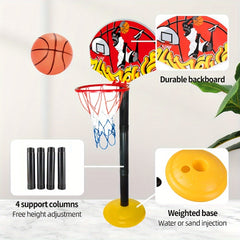 Kids Basketball Stand Cartoon Shooting Machine Indoor Sports Toys