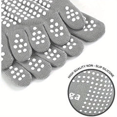 Women's Colorful Full Toe Grip Socks Non Slip Non Skid Gel Bottom