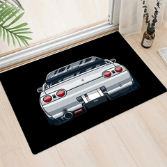 Sports Car Pattern Area Rug Non Slip Colorful Indoor Carpet