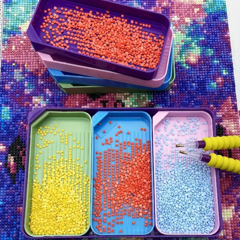 Colorful Diamond Painting Tray 3 in 1 Diamond Painting Tray Tools