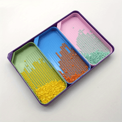 Colorful Diamond Painting Tray 3 in 1 Diamond Painting Tray Tools