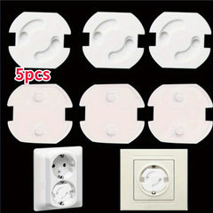 5pcs Power Socket Safety Guards Anti Electric Shock Protector Covers