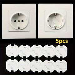 5pcs Power Socket Safety Guards Anti Electric Shock Protector Covers