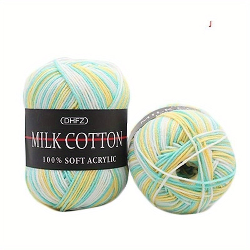Soft 3 Strands Milk Cotton for Crochet Knitting 50g