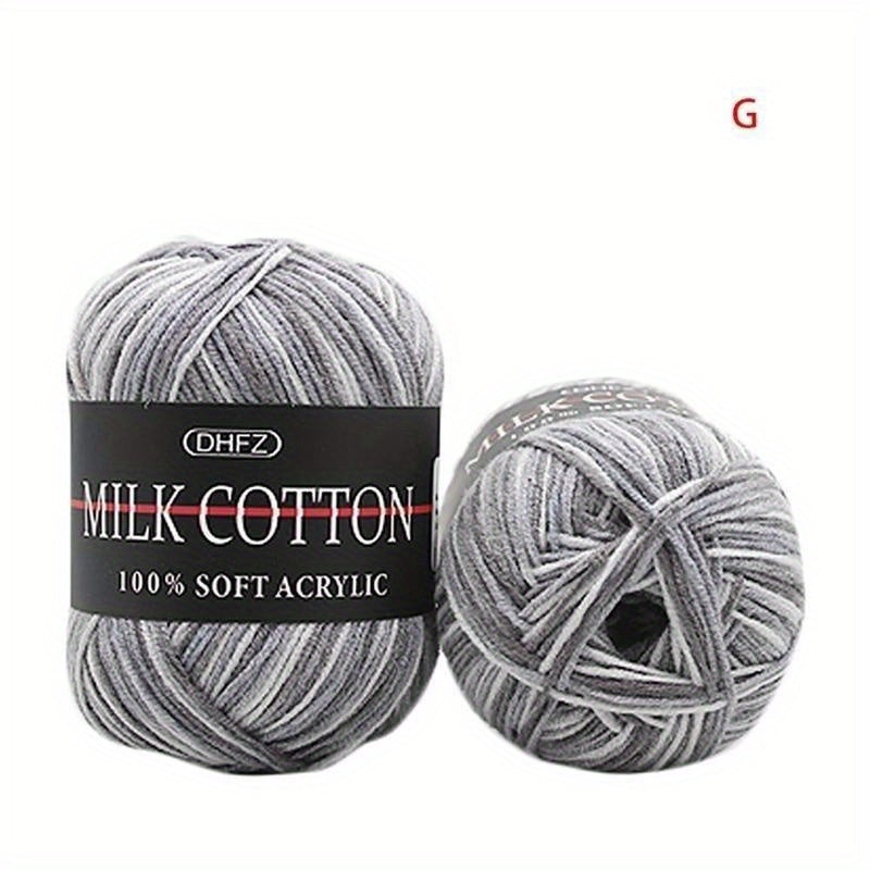 Soft 3 Strands Milk Cotton for Crochet Knitting 50g