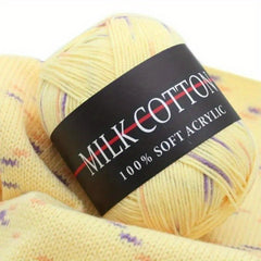 Soft 3 Strands Milk Cotton for Crochet Knitting 50g