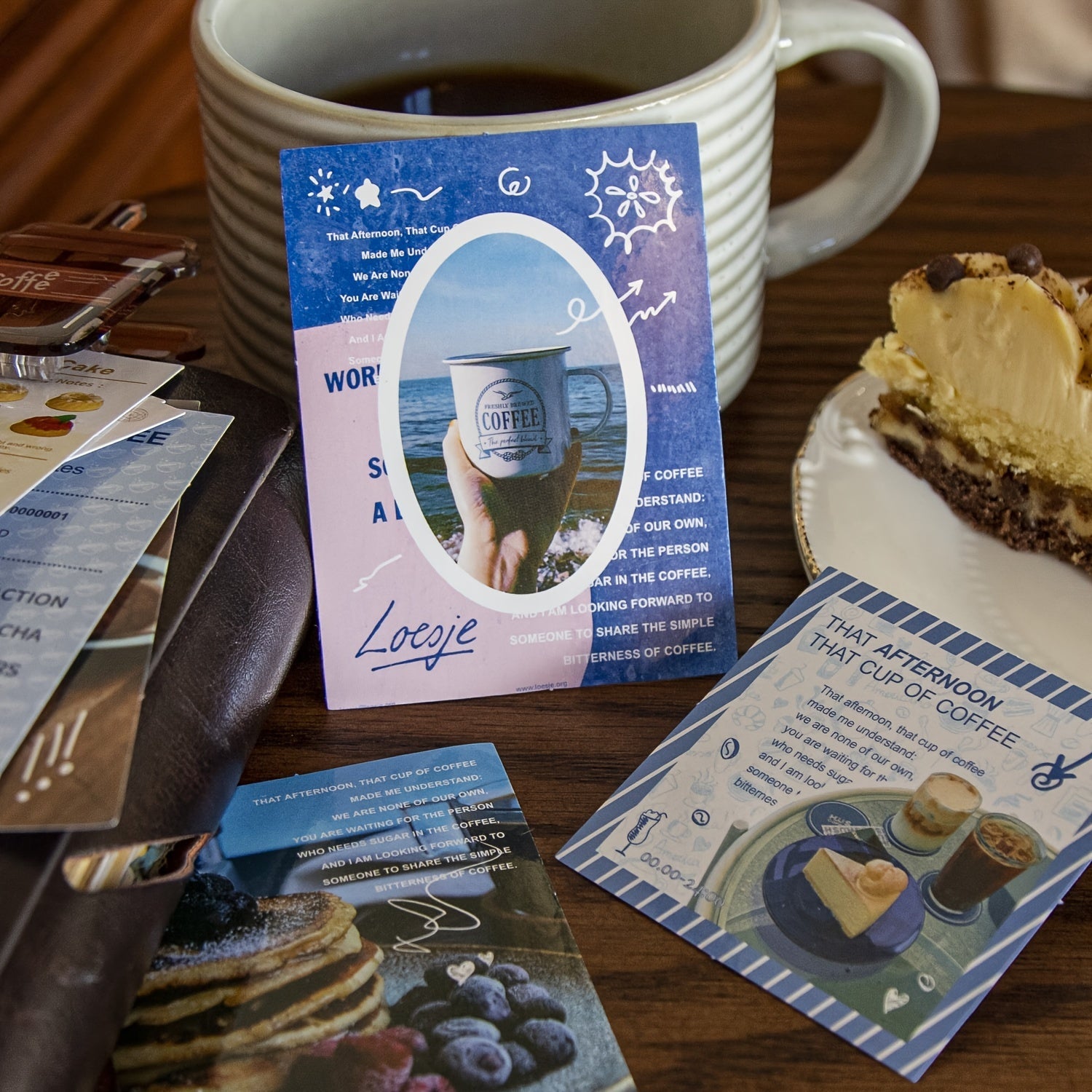Coffee Theme Stickers Set, 40 Sheets Notebook Water Cup Photo Frame Decor