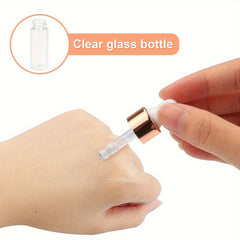 5pcs Small Clear Glass Dropper Vials For Essential Oils Aromatherapy Perfume