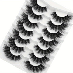 7 Pairs Faux Mink Fluffy False Eyelashes