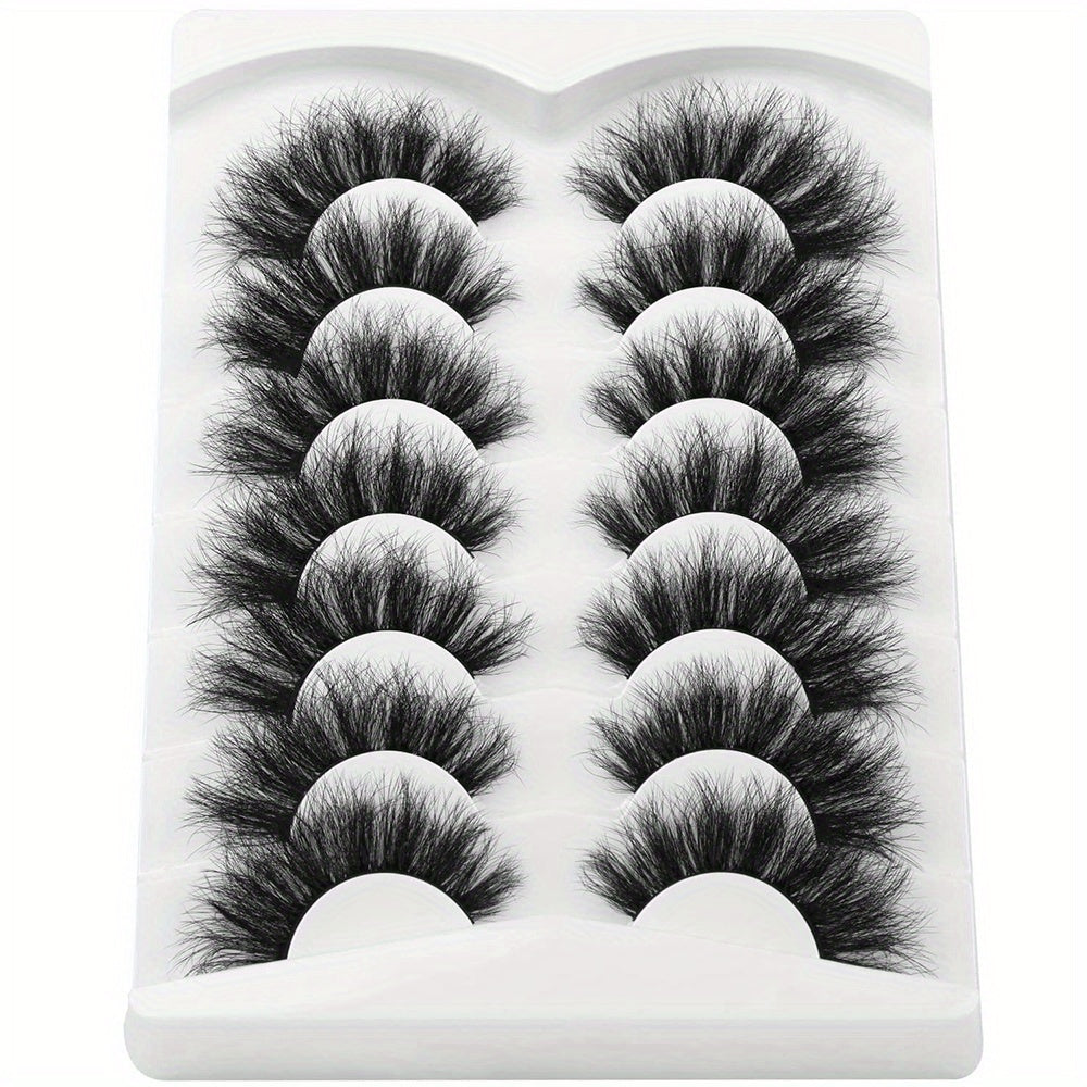 7 Pairs Faux Mink Fluffy False Eyelashes