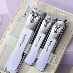 Stainless Steel Nail Clippers & File Set, Ear Cleaning Tools, Manicure Tool