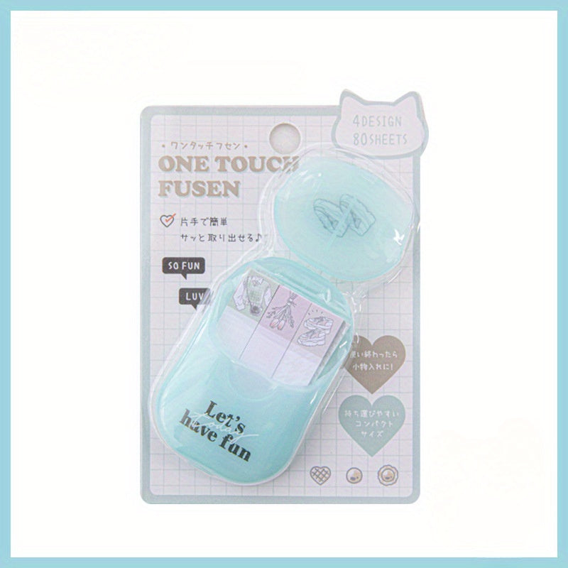 Cartoon Mini Portable Index Notes Sticky Set