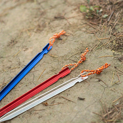 3pcs Outdoor Canopy 7075 Aluminum Alloy Triangular Nails Camping Tent Beach Camp