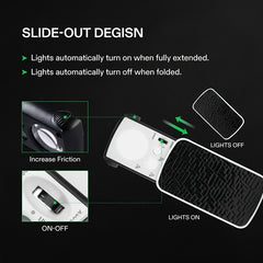 LED Jewelry Loupe Magnifier 30X 60X 90X UV Light Mini Portable Magnifier