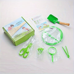 7pcs Outdoor Adventure Kit Insect Observation Box Folding Pet Cage