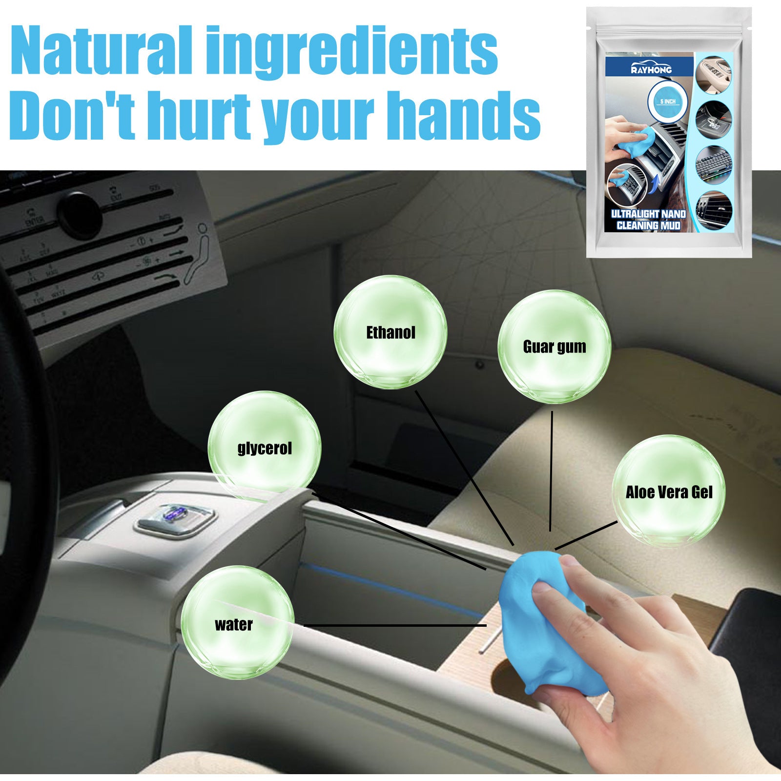 Car Interior Gap Cleaning Mud Dust Removal Multifunctional Cleaner