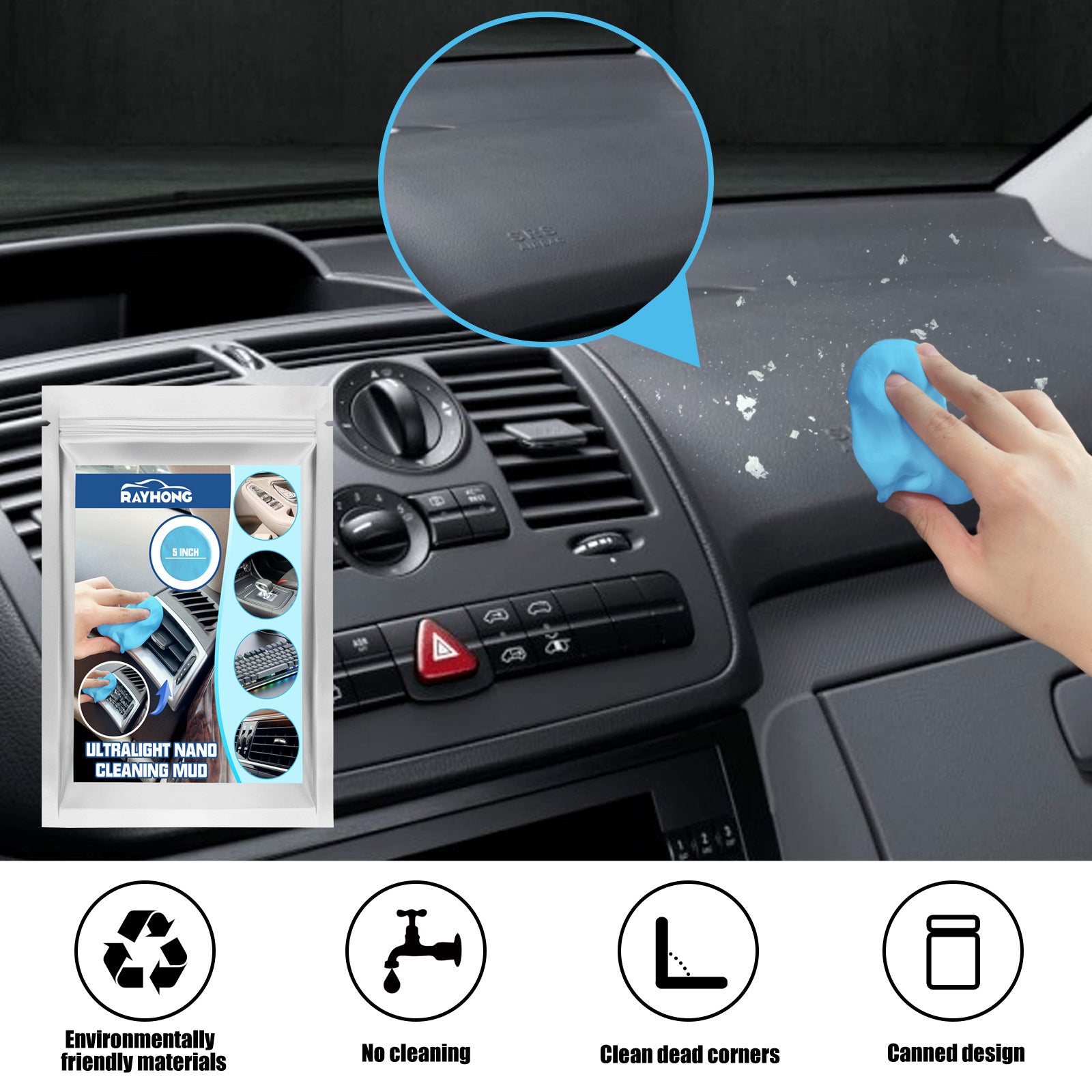 Car Interior Gap Cleaning Mud Dust Removal Multifunctional Cleaner