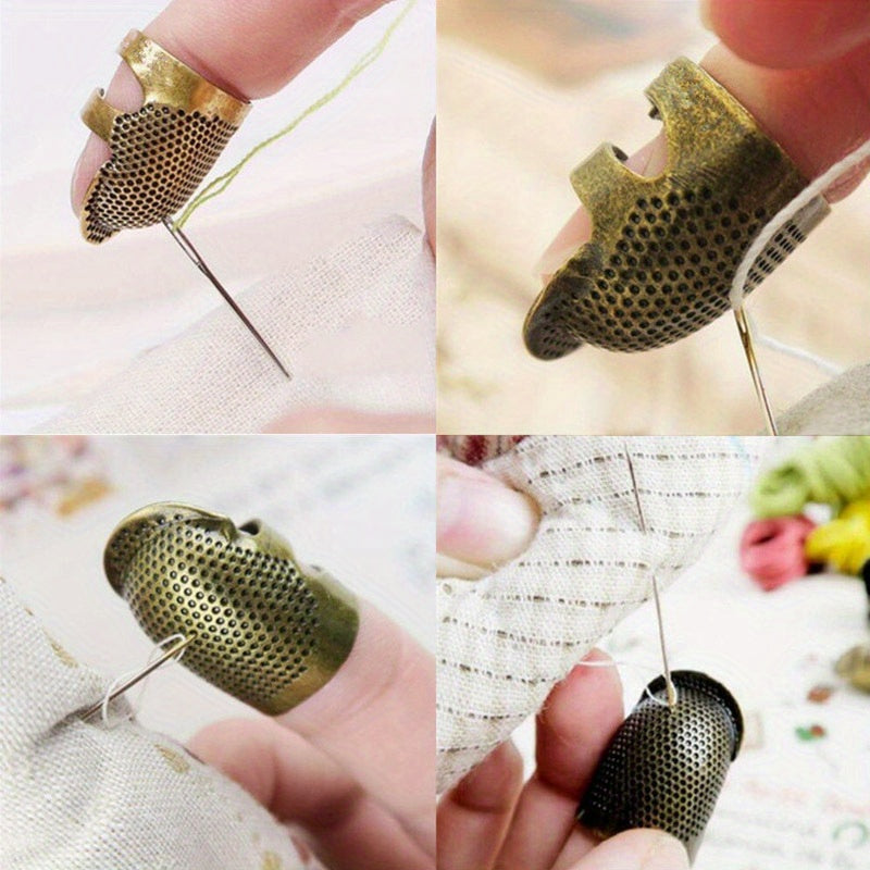 Antique Thimble Ring Handworking Needle Thimble Needles C