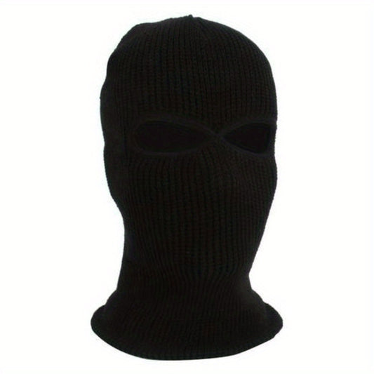 Balaclava Hat Knitted Warm Head Cover For Winter Outdoor Ski Hat
