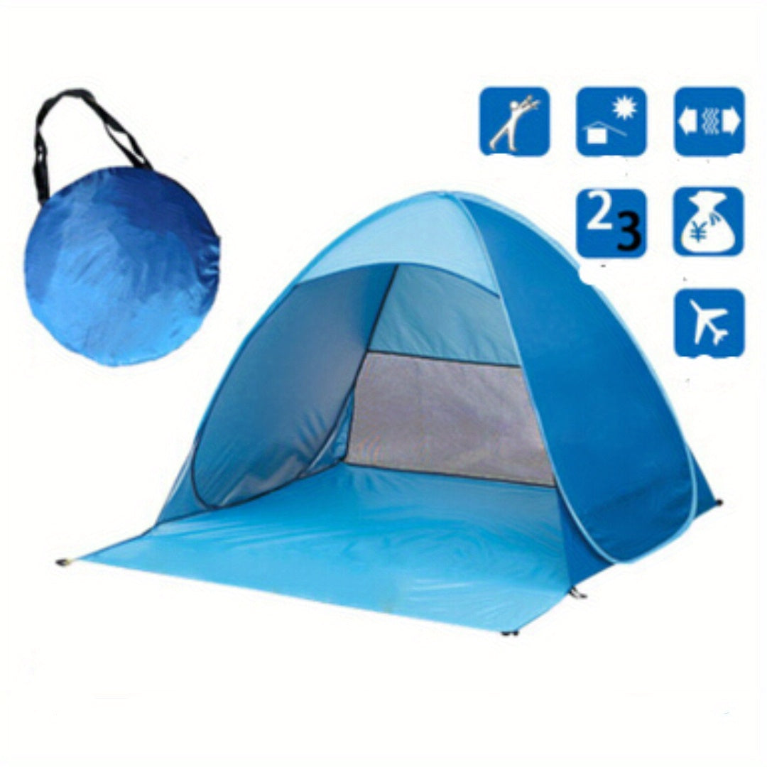 Quick Automatic Beach Tent Sun Shelter UV Protective Lightweight