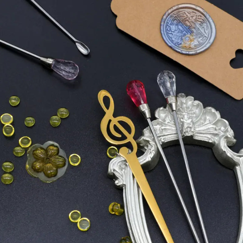 Fire Paint Stirring Stick Burning Wax Tool DIY Decoration