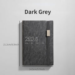 312pg A5 English Schedule Book PU Notebook 365 Daily Planner