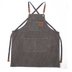 Thicken Canvas Apron Waterproof Stain Resistant With Pockets