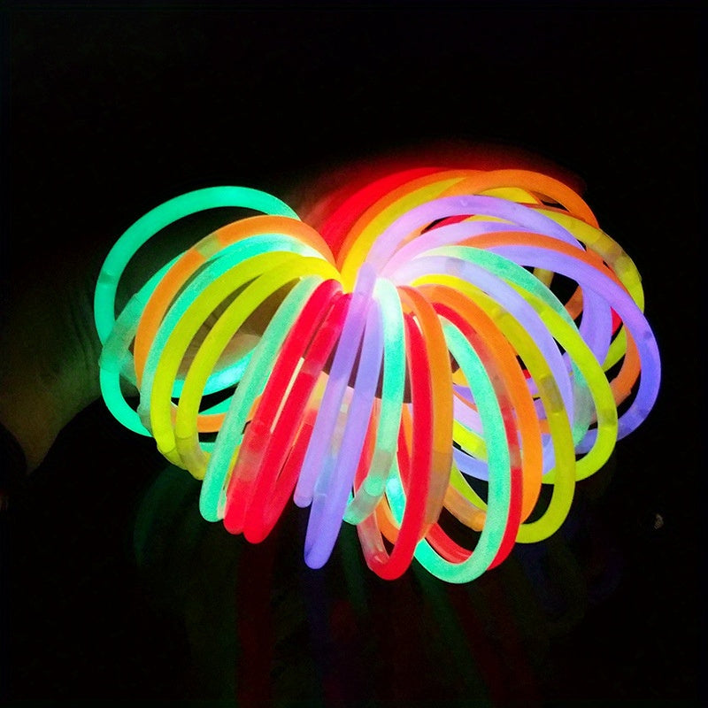 Neon Glow Stick Necklace Bracelets Set - 50pcs