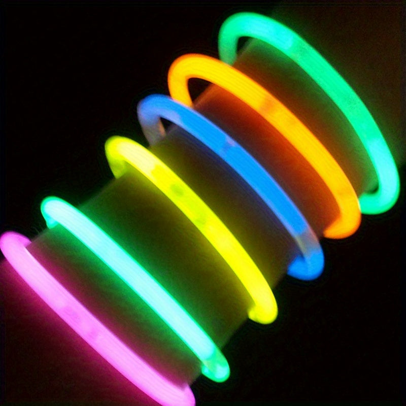 Neon Glow Stick Necklace Bracelets Set - 50pcs