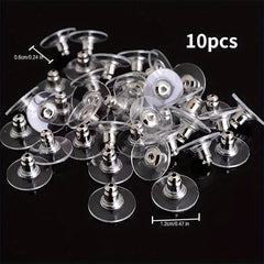 50pcs Bullets Shape Earring Backs Safety Pin Backs