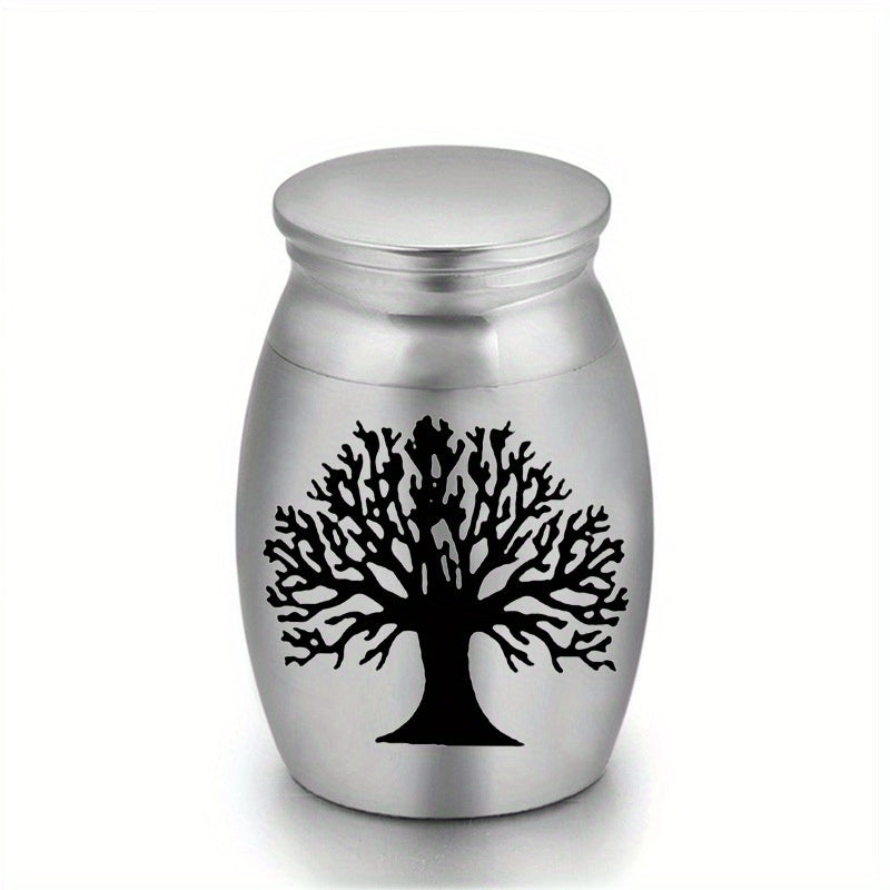 Stainless Steel Cat Ashes Container Pet Memorial Cremation Urn