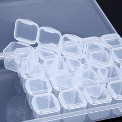28 Grid Diamond Embroidery Storage Box Plastic Bins Home Decor