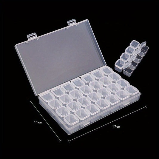 28 Grid Diamond Embroidery Storage Box Plastic Bins Home Decor
