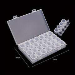 28 Grid Diamond Embroidery Storage Box Plastic Bins Home Decor