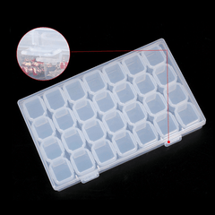 28 Grid Diamond Embroidery Storage Box Plastic Bins Home Decor
