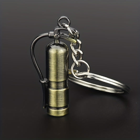 Men's Retro Fire Extinguisher Keychain Car Key Chain Pendant Gift