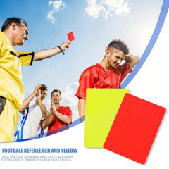 4pcs Soccer Referee Cards Red Yellow Cards Essential Tool for Training and Game