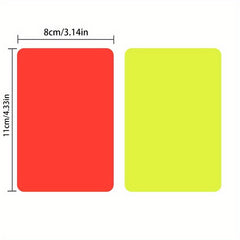 4pcs Soccer Referee Cards Red Yellow Cards Essential Tool for Training and Game