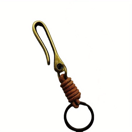 Metal U Shape Buckle Keychain Retro Alloy Keyring Pendant For Outdoor Camping