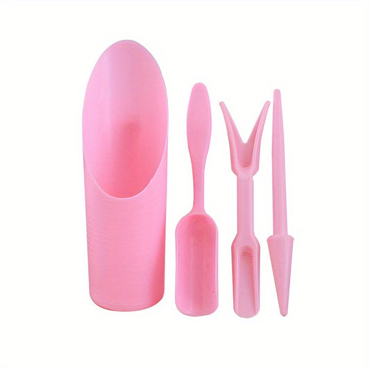 Mini Meat Planting Tool Set in Pink and Green for Balcony Gardening