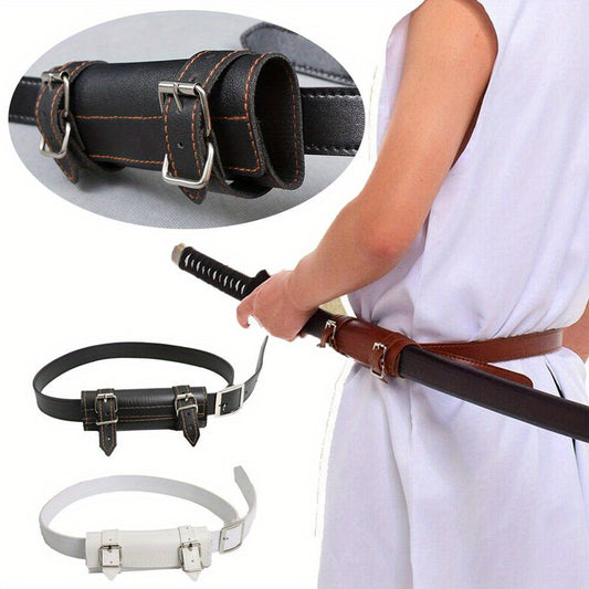 PU Leather Belt for Katana Demon Slayer Sword Waist Sheath Holder
