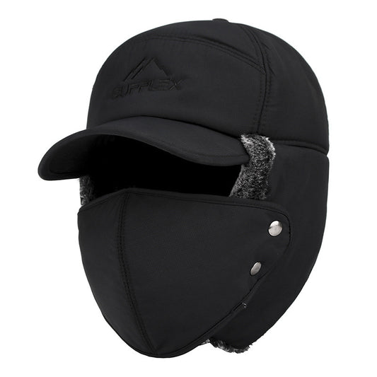 Winter Velvet Trapper Hat Men Women Outdoor Cycling Ski Windproof Warm Ear Flaps