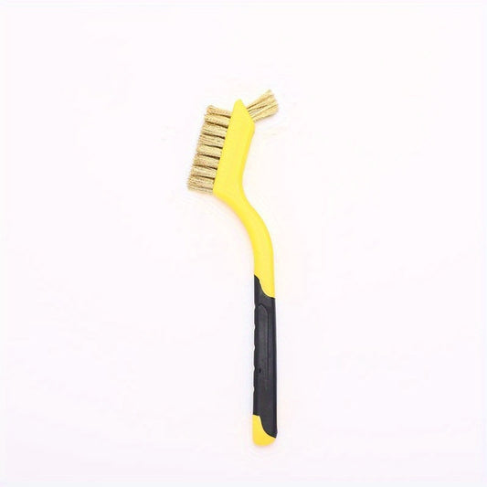 Brass Mini Brush Soft Grip Cooktop Cleaning Brush
