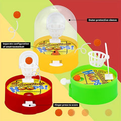 10pcs Mini Handheld Basketball Palm Basketball Shooting Machine Puzzle Toys